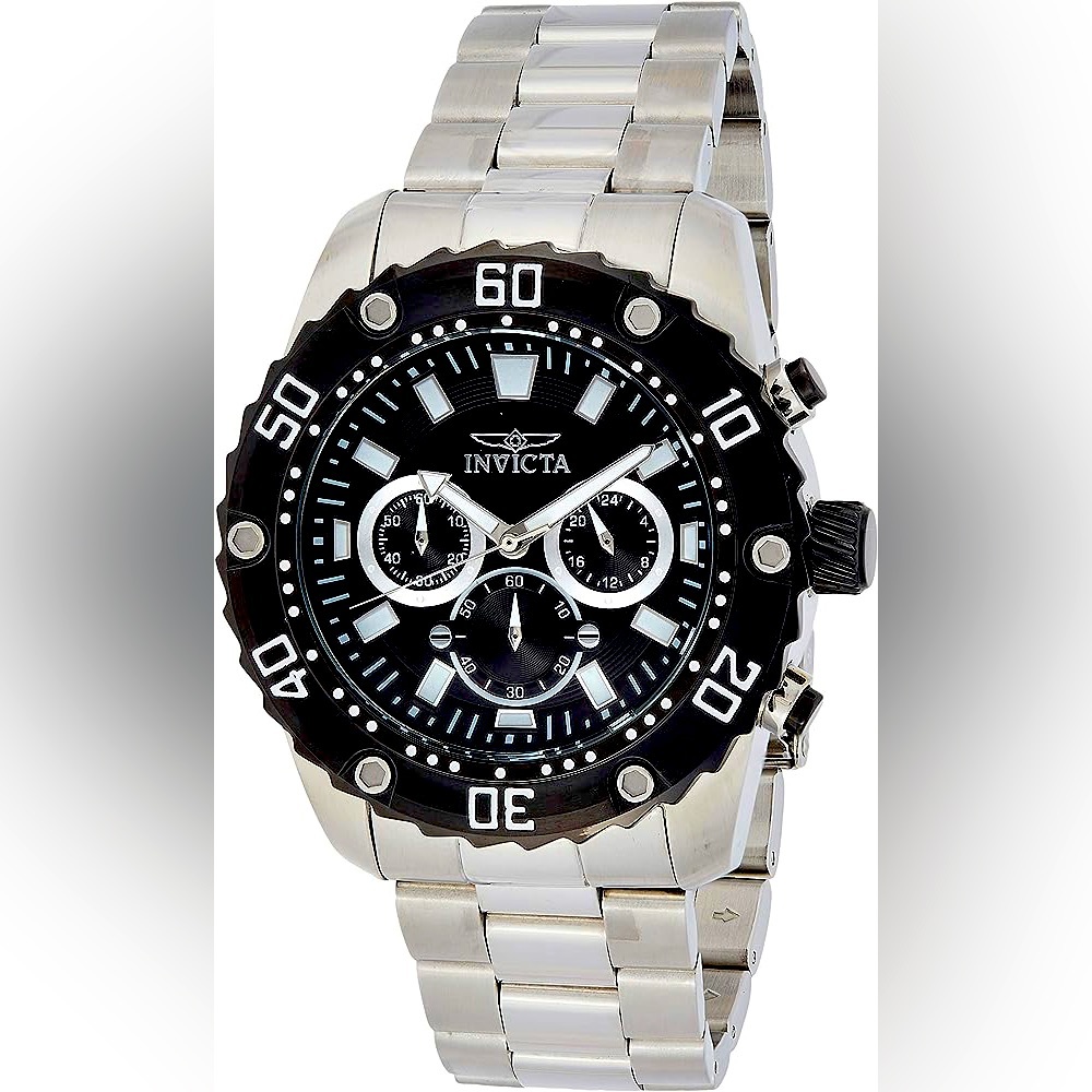Invicta Men's 'Pro Diver' Quartz Stainless Steel Casual Watch